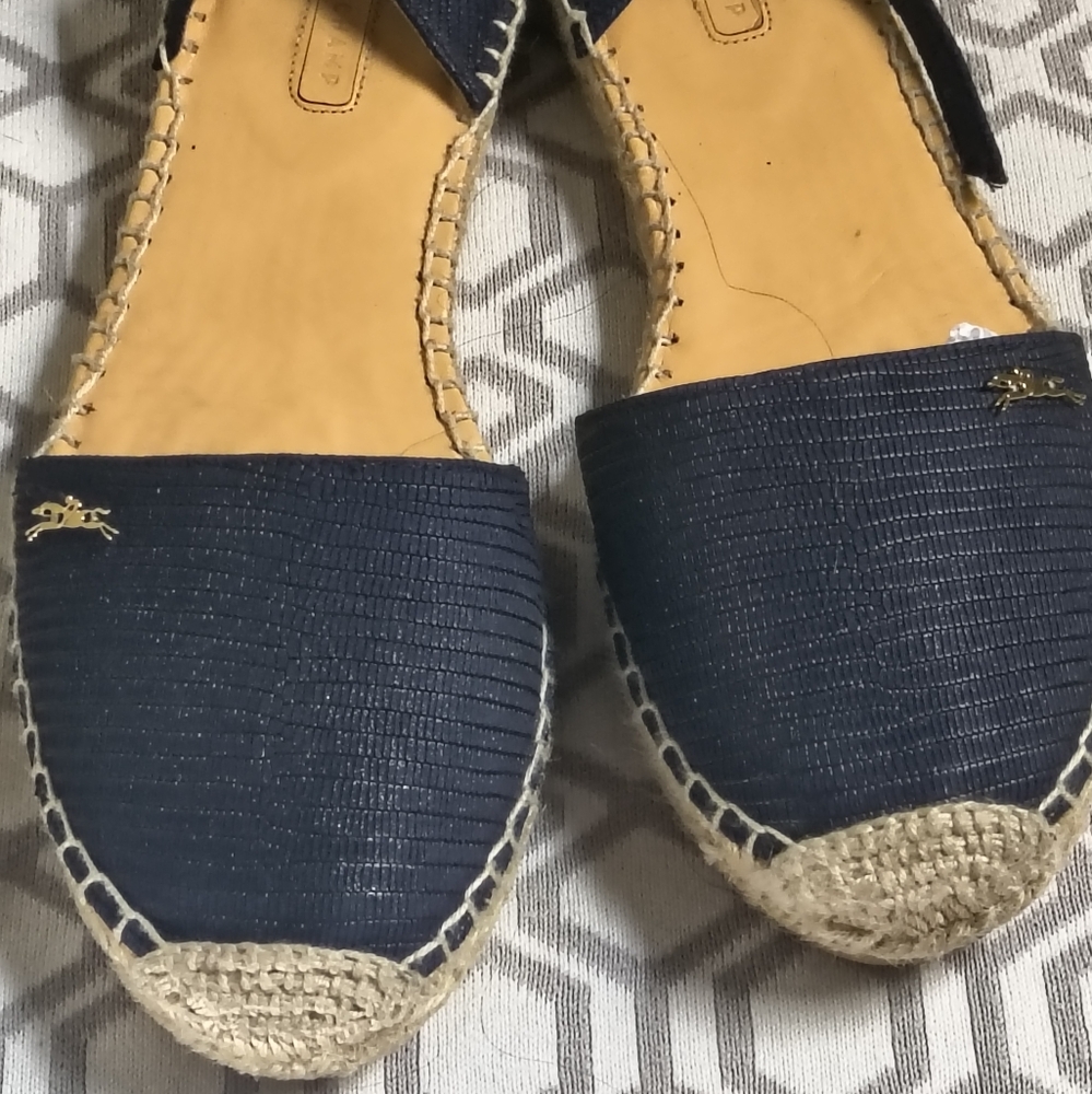 Longchamp Navy Espadrilles